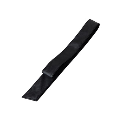 Inzegao Soft Leather Tie Sash for Women Jacket Waist Band Belt Leather Trench Coat Belt Replacement