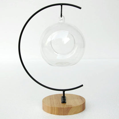 WOCTDTHW Ornament Display Stand Holder Iron Hanger for Chrismas Hanging Glass Globes (C Shape 2 Pcs)