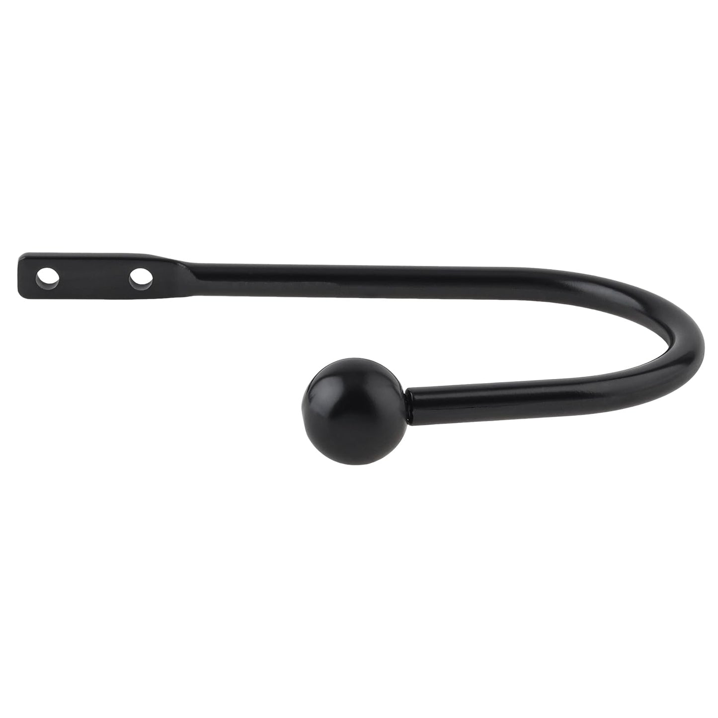 Curtain Holdbacks 4 Pack,Wall Mounted Black Window Curtain Hooks for Wall