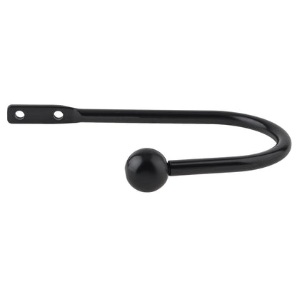 Curtain Holdbacks 4 Pack,Wall Mounted Black Window Curtain Hooks for Wall