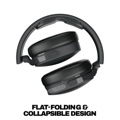 Skullcandy Hesh Evo Wireless Over-Ear Bluetooth Headphones, Noise Isolating, Up to 36 Hours Battery, Foldable Lightweight Design, Microphone for iPhone Android - True Black