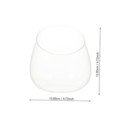 SECFOU 3pcs Slant Cut Micro Landscape Glass Bottles Ecological Terrarium Jar Plant Holder for Succulent Desktop Home Décor