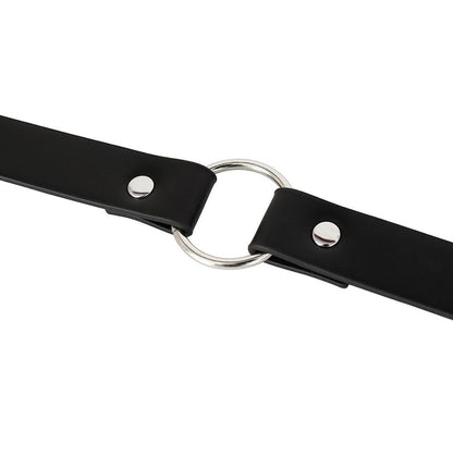 Mens Black Leather Armors Suspenders Shoulder Strap Body Chest Harness Chain Belt Adjustable Gay Punk Clubwear Costume