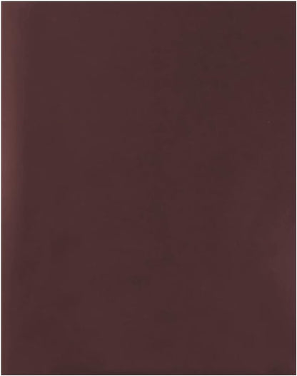 JAM PAPER Custom Printed Semi-Gloss Folders with Round Corner Pockets - Personalized Logo & Text - 10 pt C2S - Brown - 250/Pack
