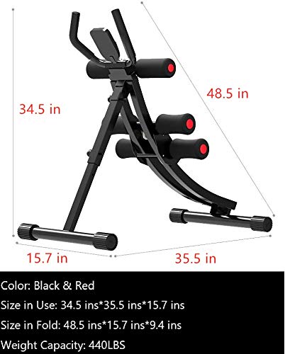 Fitlaya Fitness Core & Abdominal Trainers AB Workout Machine Home Gym Exercise Machine Ab Cruncher Foldable Fitness Equipment