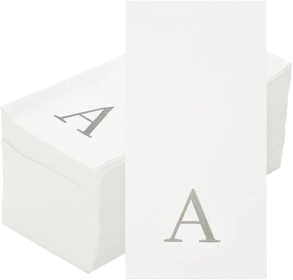 Luxenap 15.8 X 7.9 Inch Linen-Feel Guest Towels, 2000 Lettered Hand Towels