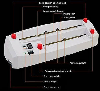 Electric Business Card Cutter Machine 110V - Automatic 3.5"x2" Cardboard Cutter, High-Speed Paper Trimmer with Auto Feed & Waste Removal
