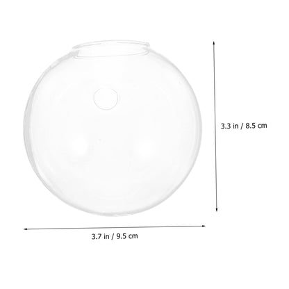 Levemolo 1set Glass Wall Plant Vase Decorative Hanging Vases for Wall-Mounted Plant Terrarium Bud