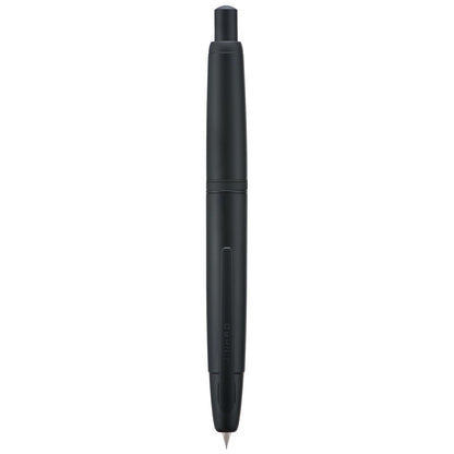 Jinhao 10 Press Fountain Pen with Box, Matte Black Retractable Extra Fine Nib with Ink Converter Set (Clip Version)