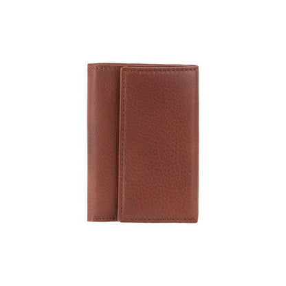 Visconti 1178 Genuine Leather Mens Slim Key Case Wallet/Key Chain Wallet/Key Holder Wallet (Black)