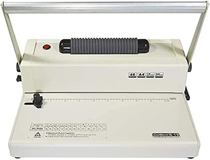 PPE Coilbind S-15 with Electric Coil Inserter Manual Coil Punch & Binding Machine Pitch 4:1 - Professionally Bind Presentations and Documents