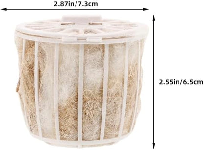 Yardwe 2 Sets Natural Jute Bird Nesting Material for Parakeet Canary Finch Soft Comfortable Bedding 2.87X2.87X2.55 Inches