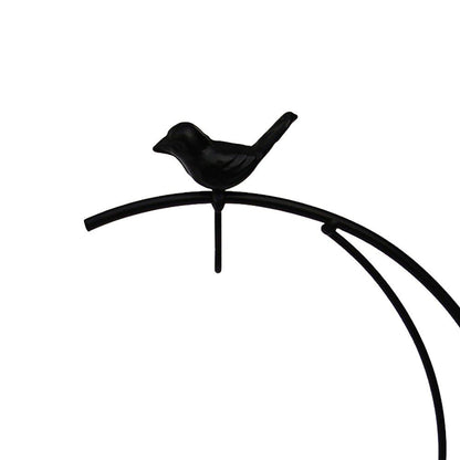 YY YEARCHY Ornament Stand Display Metal Stand Air Plant Stand Flower Pot Holder Iron Pothook Stand for Hanging Glass Globe Ball (Moon&Bird 3 Pcs)