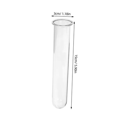 Alipis 5pcs Hydroponic Glass Test Tube Vases for Plant Propagation Transparent Glass Plant Vases for Home and Office Decor Sturdy Wear Floral Water Tubes Multi Use Desk Terrarium