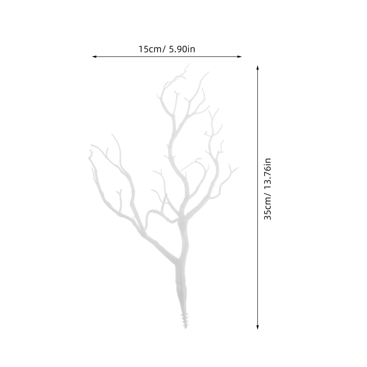 Cabilock 4PCS White Tree Branches for Decoration, Antler Decor, Artificial Branches for Vases and DIY Witch Antler Crafts, Halloween and Christmas Decor