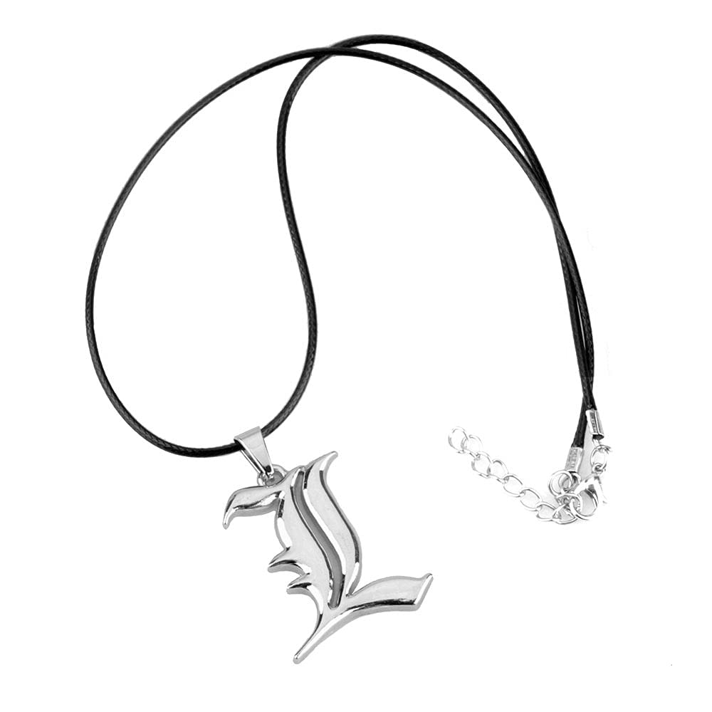 dyadetn 4 PCS Set Notebook L Necklace Book Chain Feather Pen Anime Accessories for Teens Dress Up Lovers