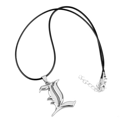 dyadetn 4 PCS Set Notebook L Necklace Book Chain Feather Pen Anime Accessories for Teens Dress Up Lovers