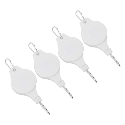 Set of 4 Adjustable Hanging Hooks for Plant Display Perfect for Gardens, Porches, and Home Interiors