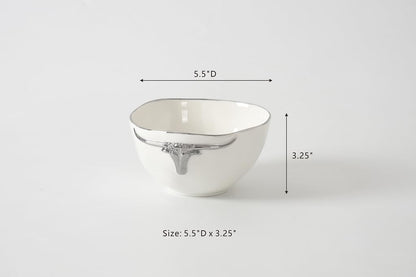 Pampa Bay Longhorns Small Bowl, 5.5" x 5.5" x 3.25"