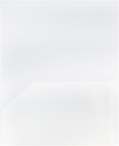 JAM PAPER Plastic 2 Pocket POP Folders - Durable School Folders - Clear - 3/Pack