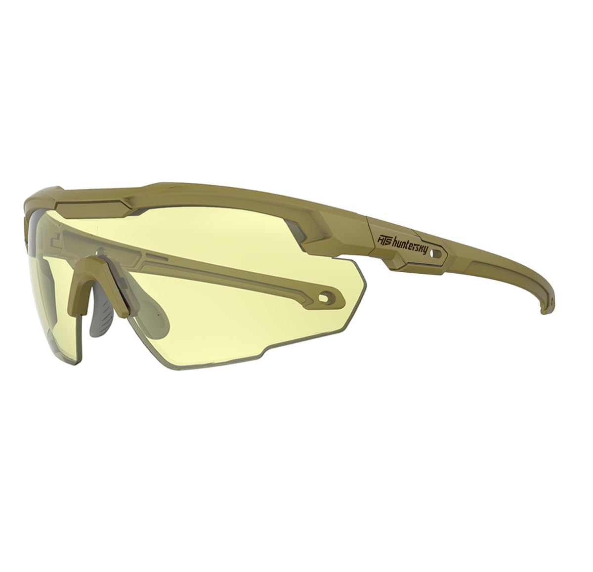 HUNTERSKY HTS DISCOVER YOUR WORLD! S57 Z87 Anti Fog Shooting Safety Glasses for men, Military Grade range Hunting Airsoft Riding Work