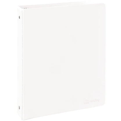 Enday 3 Ring Binder 1.5 Inch, White Heavy Duty Three Ring Binder, 325 Sheets Capacity - 1.5 Inch Binder for Home School and Office