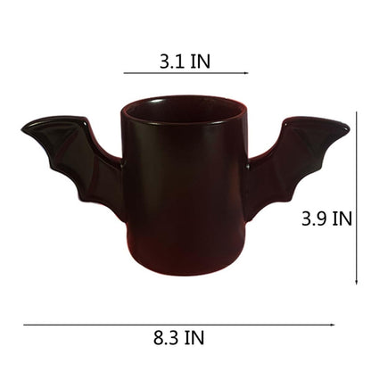 Hyzone Creative Bat Shaped Ceramic Coffee Cup, Water Cups With Peculiar Designs, Fashionable Tea Cups (Bat)