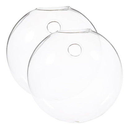 ERINGOGO 2pcs Glass Hydroponic Hanging Terrarium Vases for Indoor Plants Wall Mounted Decorative Plant Flower Vases for Home Office