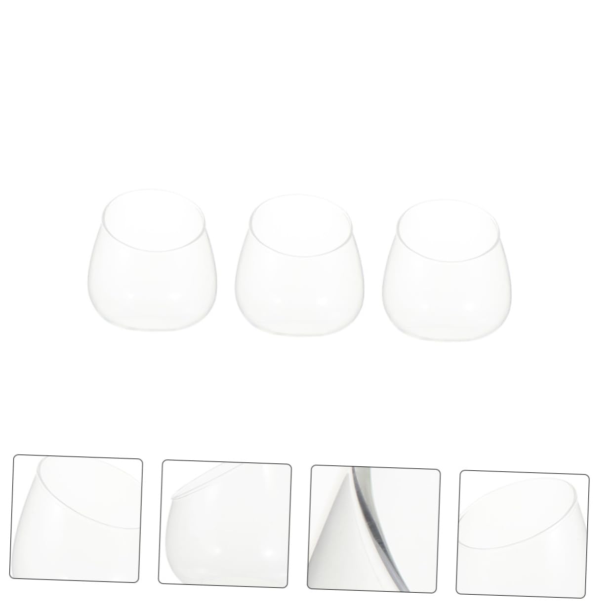 GANAZONO Landscape Bottle Decoration 3 Pack Glass Vase for Plants Miniature Ornament