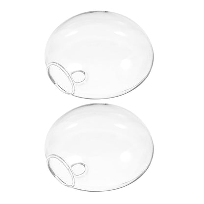 VICASKY 2pcs Glass Hydroponic Vases Wall Hanging Terrarium Holders for Indoor Plants Home Office Décor
