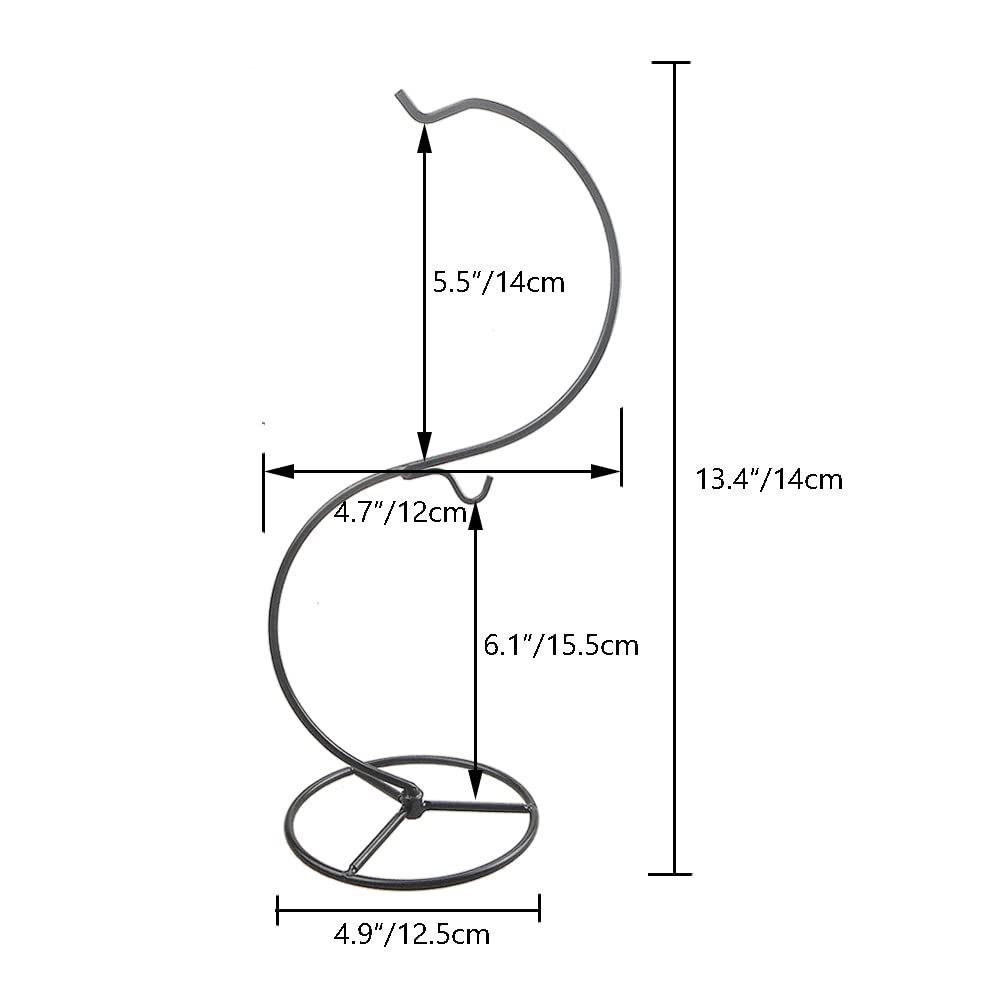 YY YEARCHY Ornament Display Stand Holder Home Wedding Decoration Rack for Hanging Glass Globe Air Plant Flower Pot Stand Iron Pot Hook Stand Terrarium Witch Ball