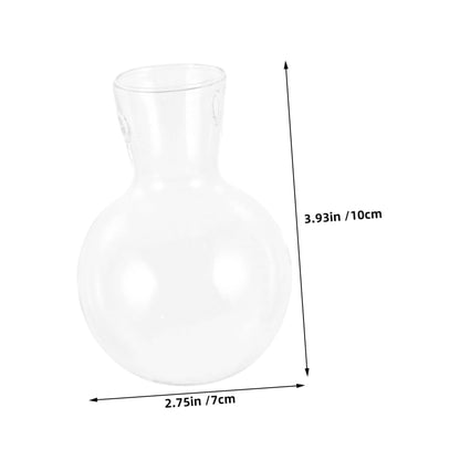 BESTOYARD 3pcs Hydroponic Propagation Vase Clear Glass Terrariums Stand for Plant Displays for Home Decor and Floral Arrangements
