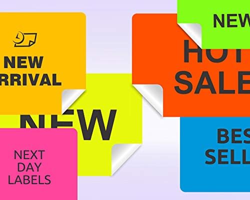 NextDayLabels - 8-1/2 x 11" Neon Color High Light Fluorescent Labels for Laser & Inkjet Printer (Green Fluorescent, 4 x 2" - 10 Per Page | 250 Labels)