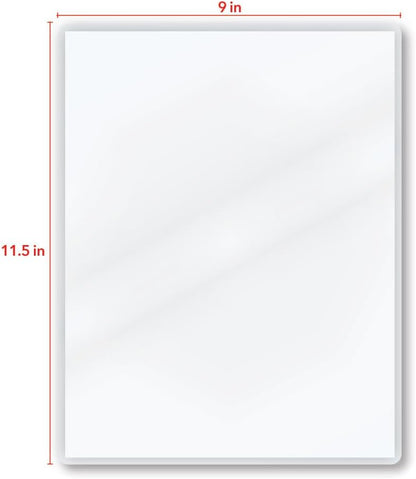 TruLam 3 Mil Sticky-Back Laminating Pouches with Rounded Corners | Letter Size | 9 in. x 11-1/2 in. | Glossy Finish | Premium Adhesive for High-Clarity | 2 Carriers Included | 100 Pack