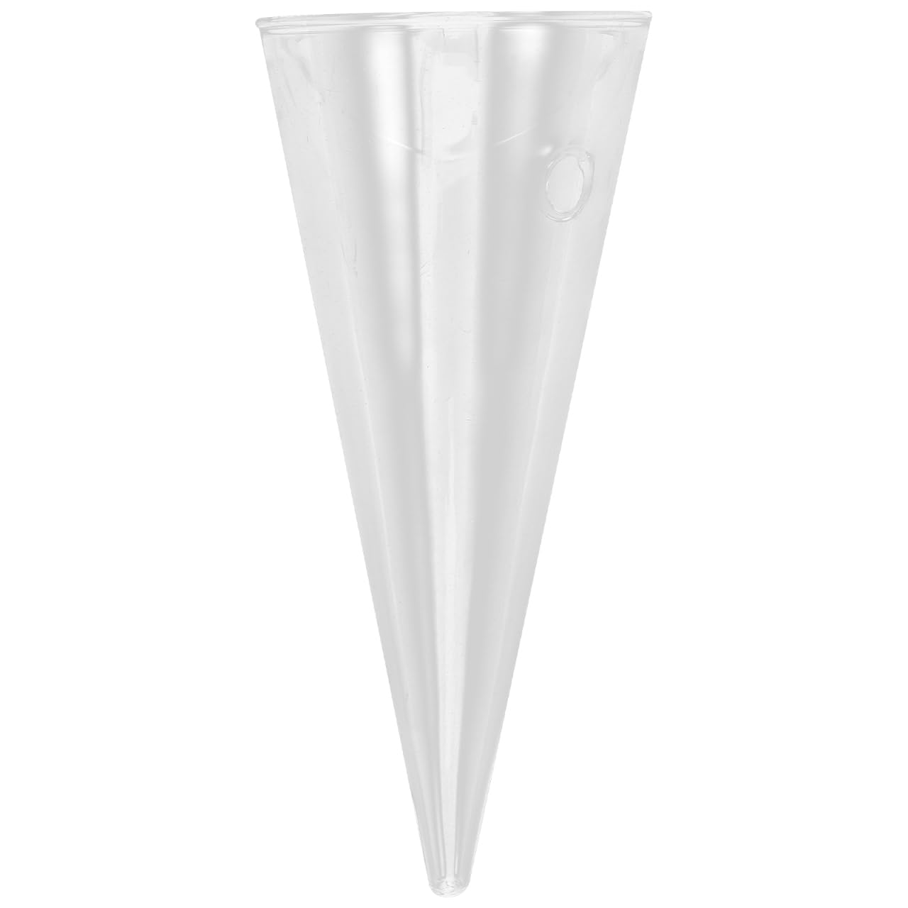 GOOHOCHY Hanging Wall Vase Glass Planter Hydroponic Flower Bottle Cone Shape Clear Glass Plant Holder for Home Office Balcony Indoor Decoration