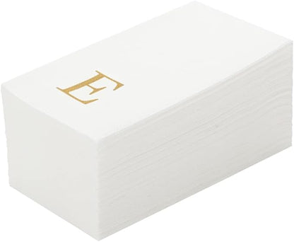 Luxenap 15.8 X 7.9 Inch Linen-Feel Guest Towels, 50 Lettered Hand Towels