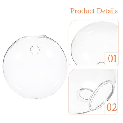 Luxshiny 4pcs Wall Mounted Hydroponic Glass for Indoor Plant Decor Hanging Terrarium for Home Office and Garden -Saving Design for Easy Plant Propagation