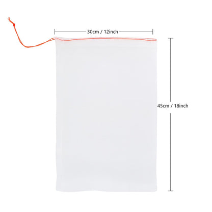 50Pcs 18"x12" Kikhope Fruit Protection Bags, Garden Netting Bags with Drawstring, Fruit Netting Bags, Fruit Tree Bags, Netting Barrier Bags for Protecting Fruits and Vegetables