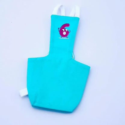 Bird Diaper Protective Parrot Nappy - 6 Pack, Reusable Flight Suit with Waterproof Inner Layer, Washable Cute Urine Wet Suit for Cockatiel Conure Macaw Lovebird (S)