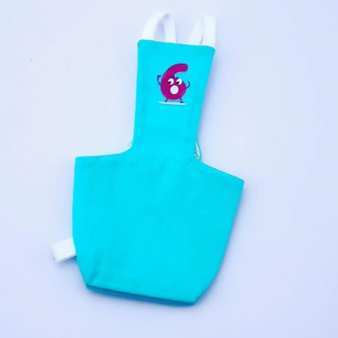 Bird Diaper Protective Parrot Nappy - 6 Pack, Reusable Flight Suit with Waterproof Inner Layer, Washable Cute Urine Wet Suit for Cockatiel Conure Macaw Lovebird (M)