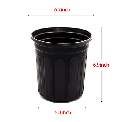 HECTOLIFE 50-Pack 1 Gallon Flexible Flower Plant Nursery Pots, Thickened Soft Plastic Seed Starting Container for Succulents, Seedlings, Cuttings, Transplanting,(Black)