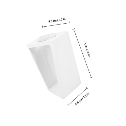 Beaupretty Wooden Frame Glass Vase Test Tubes Hydroponic Plant Propagation Station White Scandinavian Style Home Décor Desktop Terrarium for Indoor Gardening