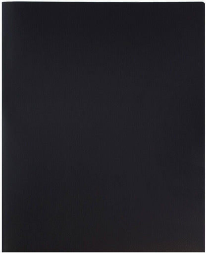 JAM PAPER Plastic 2 Pocket POP Folders - Durable School Folders - Black - Bulk 144/Box