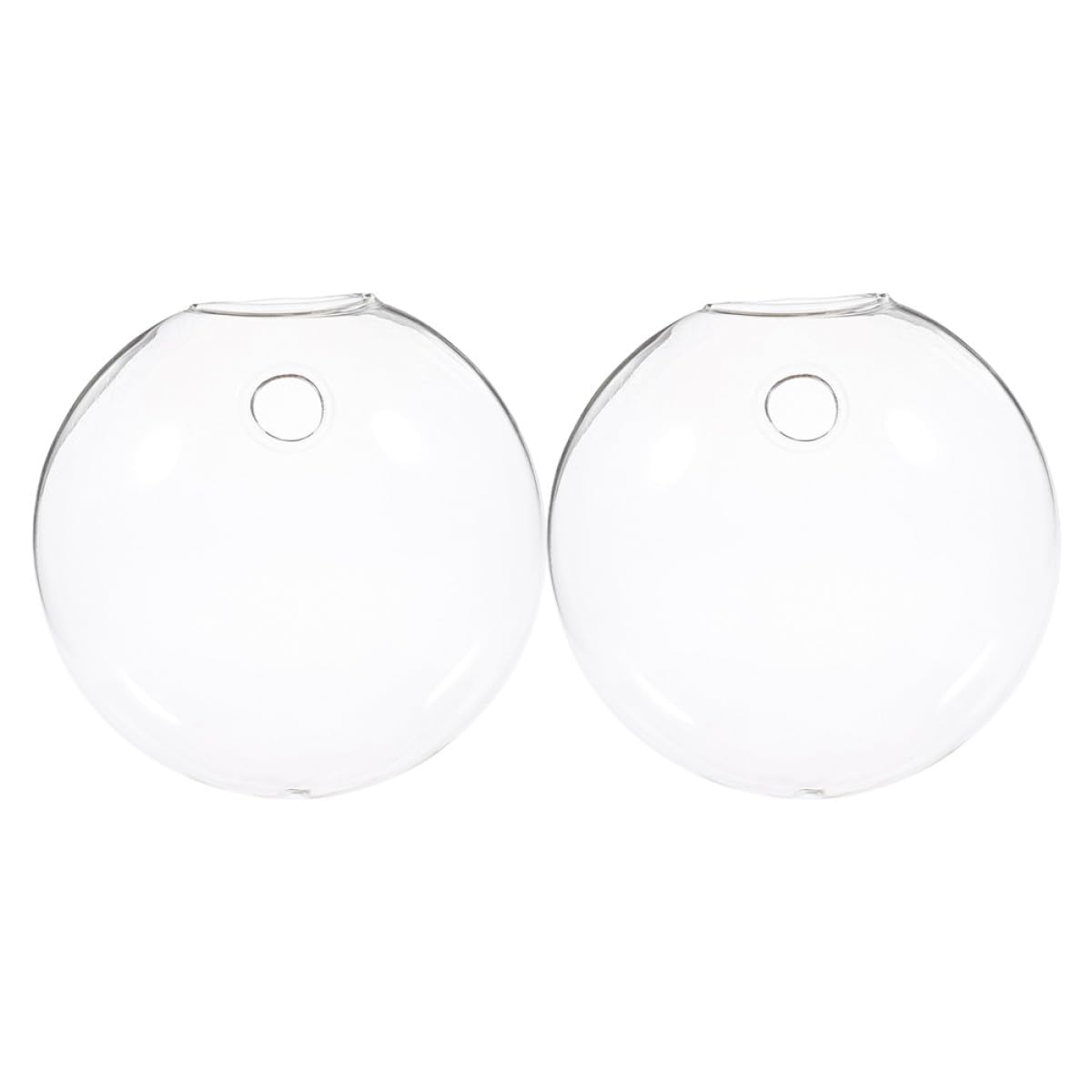 Veemoon 2pcs Wall Hanging Hydroponic Glass Vases for Indoor Plants, Glass Propagation Terrarium Flower Vase Set for Home Décor and Office Display