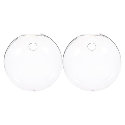 CATIEBYE 2pcs Wall Hanging Hydroponic Vase Set, Glass Terrarium Planter for Indoor Plants, Decorative Glass Wall Flower Vases for Home and Office