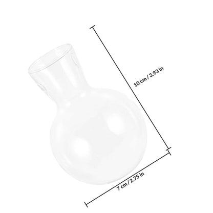 DRESSOOS 3pcs Glass Hydroponics Vase with Wooden Stand, High Borosilicate Plant Propagation Station for Desktop Terrarium and Home Garden Décor