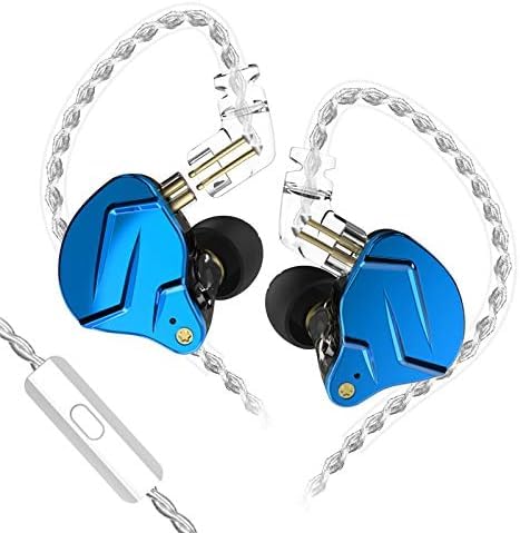 KZ ZSN PRO X Earphone with 1BA and 1DD, KZ High Fidelity in Ear Earbuds High Resolution in Ear Monitor Headphone (with Mic, Blue)……