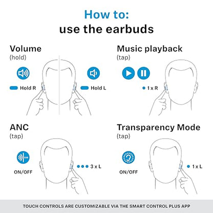 Sennheiser Momentum True Wireless 4 Smart Earbuds, Bluetooth 5.4, Crystal-Clear Sound, Noise Cancelling Earbuds, Comfortable Design, 30-Hour Battery, Adaptive ANC, LE Audio, Auracast – Black Graphite