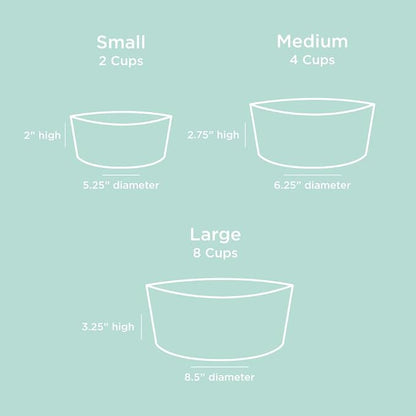 Waggo Simple Solid Dog Bowl and Dog Bowl Stand - Single Iron Stand with Single Ceramic Feeder or Water Bowl (Matte Buttercream, Large)