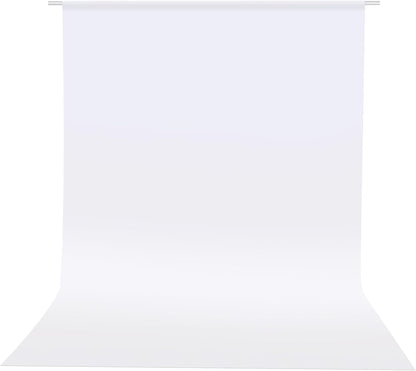 HEMMOTOP Photo Backdrop Curtains, 5x6.56 ft White Backdrop for Photoshoot, White Photography Seamless Backdrops Background for Easter, Birthday Party, Halloween, Photo, Projector Screen (150x200 cm)